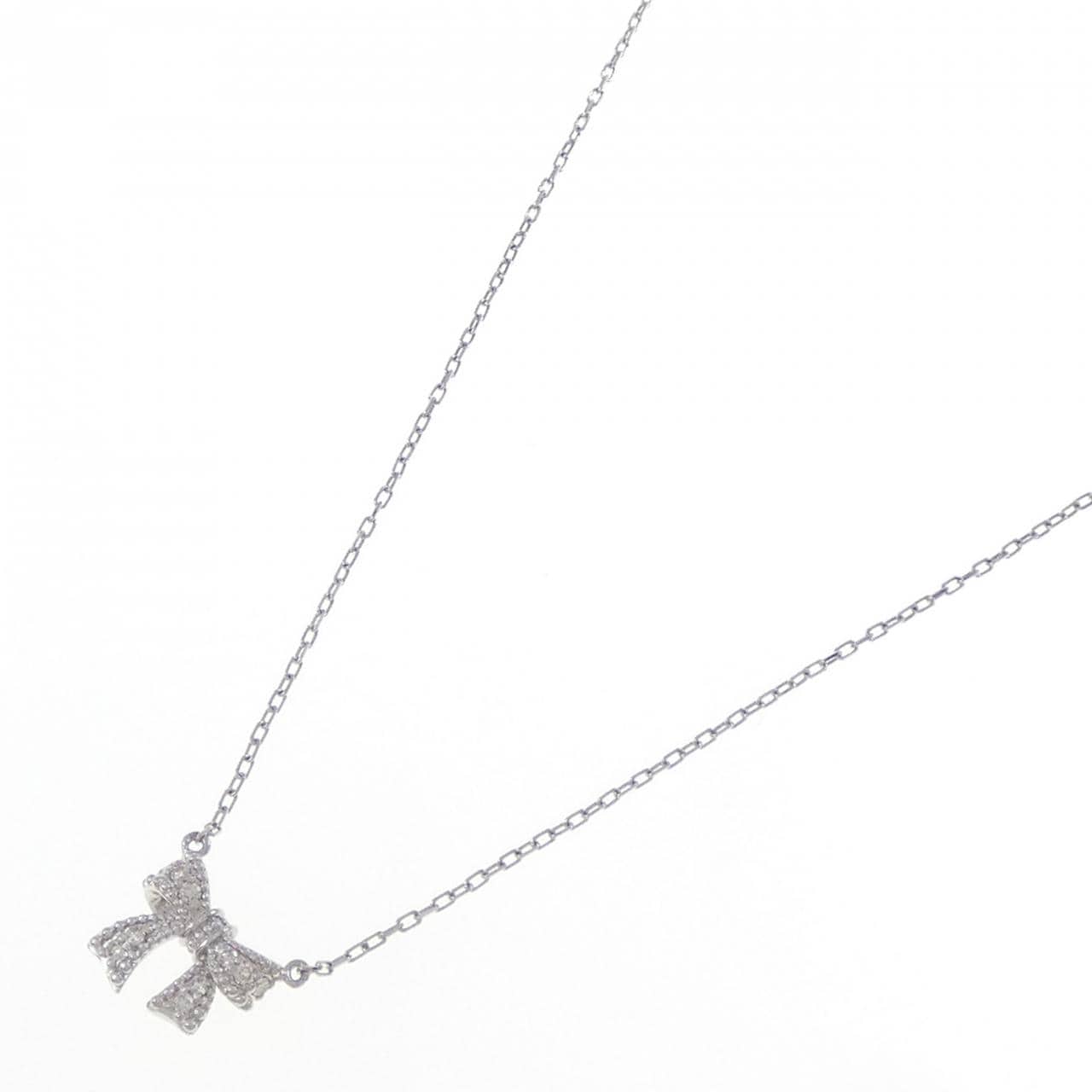 PT900/PT850 リボン ダイヤモンド ネックレス 0.05CT