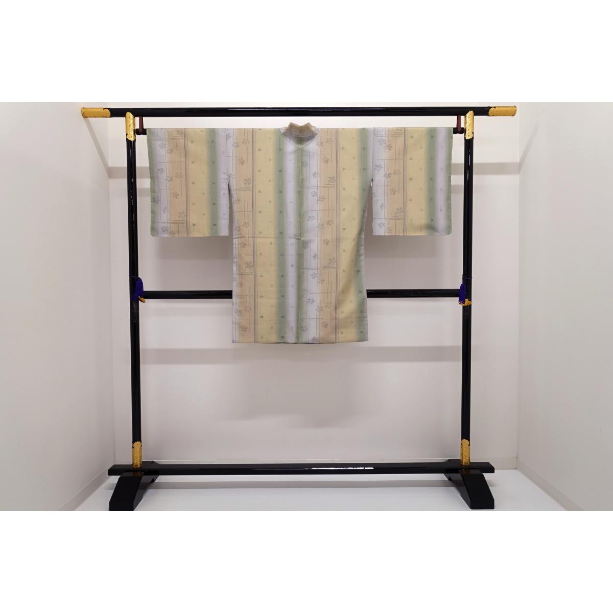 [Unused items] Stylish coat Tsumugi weave