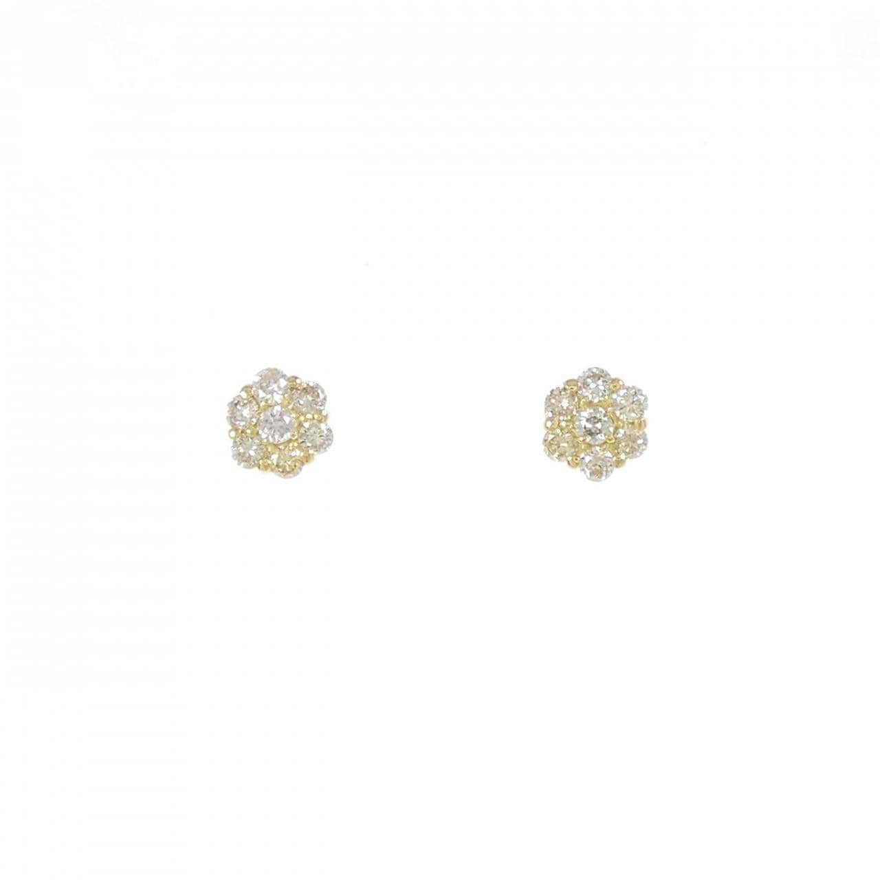 [BRAND NEW] K18YG Diamond earrings 0.30CT