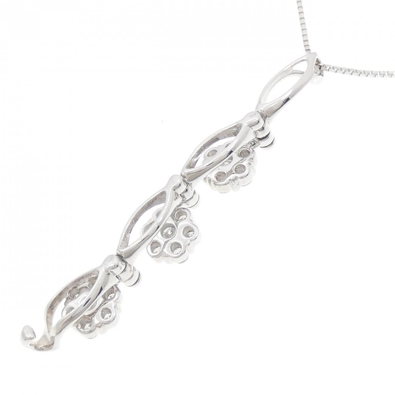 K14WG/K18WG 2WAY ダイヤモンド ネックレス 0.70CT