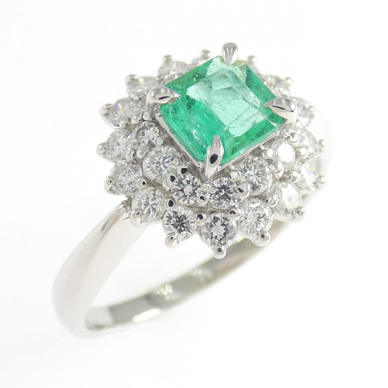 PT850 エメラルド リング 0.64CT
