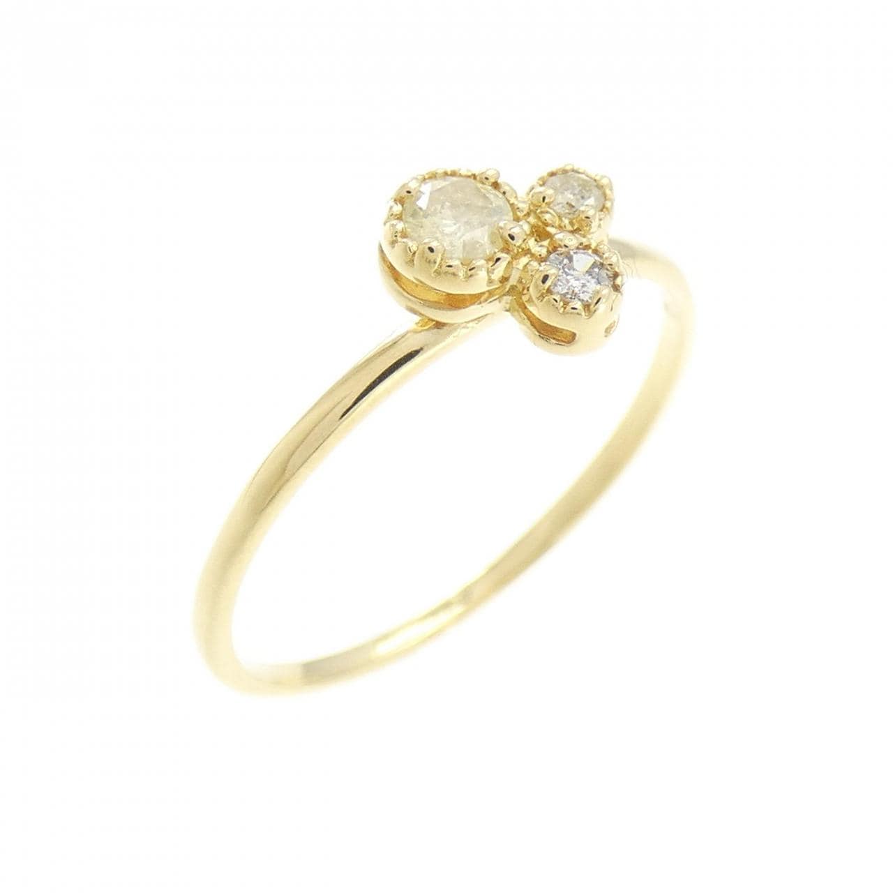 K18YG ダイヤモンド リング 0.09CT