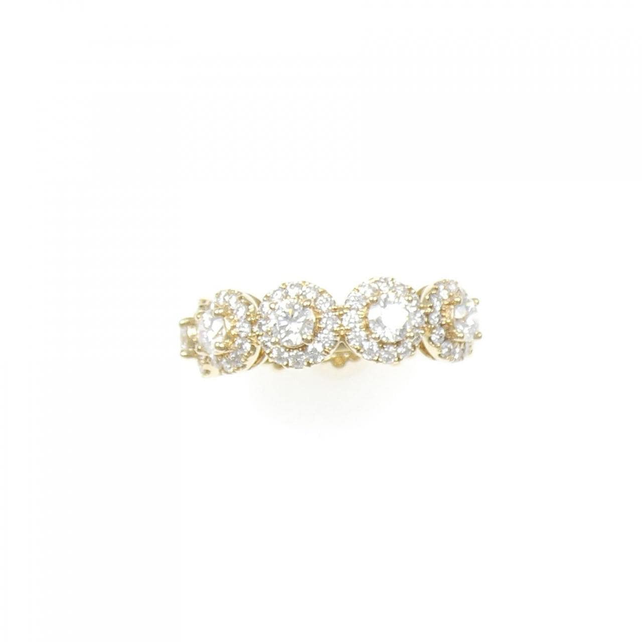 750YG ダイヤモンド リング 0.884CT
