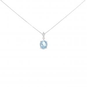 【リメイク】PT アクアマリン ネックレス 1.05CT