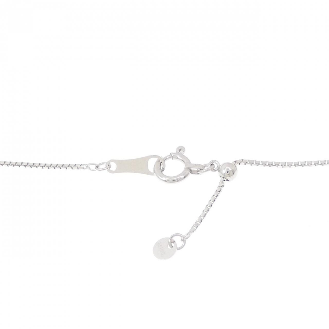 K18WG ハート ダイヤモンド ネックレス 0.20CT