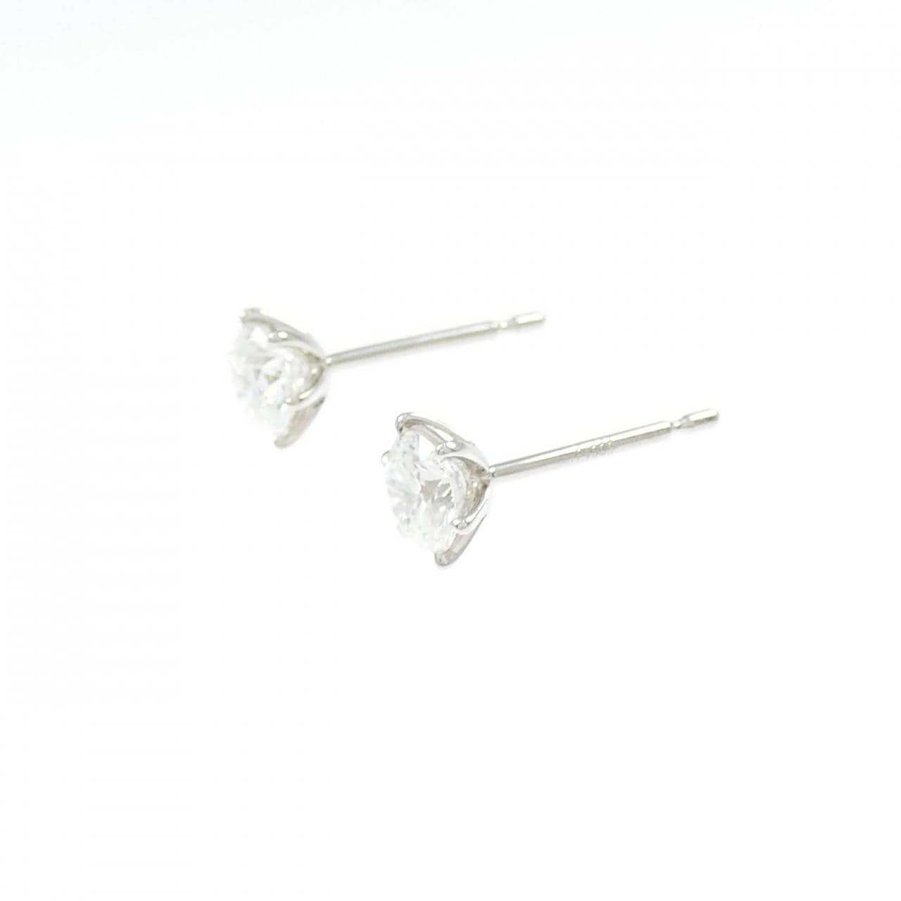 【リメイク】PT900/ST ダイヤモンド ピアス 0.342CT 0.366CT F VS1 EXT