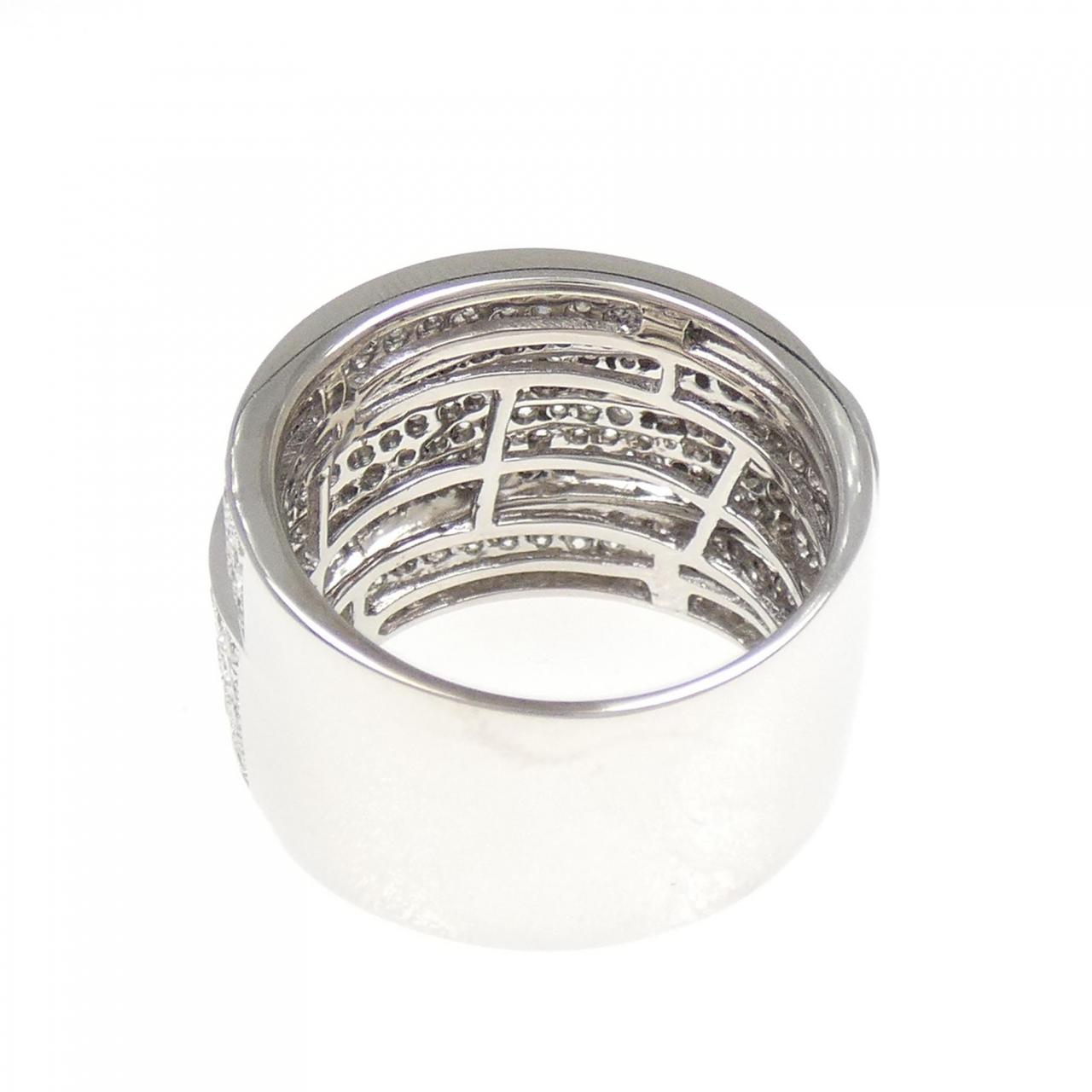 750WG パヴェ ダイヤモンド リング 1.75CT