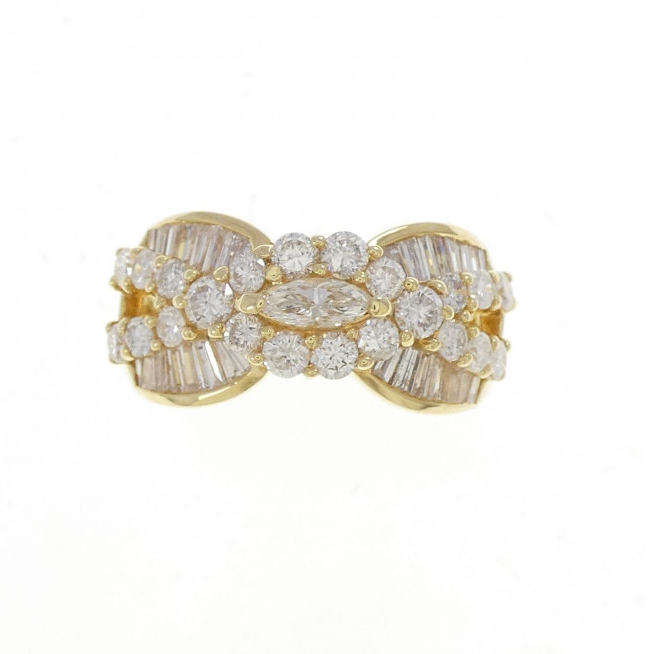 18KYG ダイヤモンド リング 1.73CT