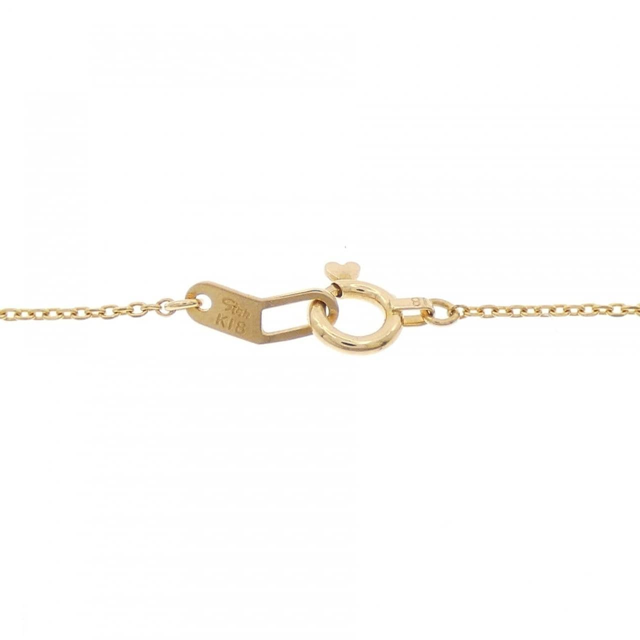 スタージュエリー ムーンセッティング ネックレス 0.10CT