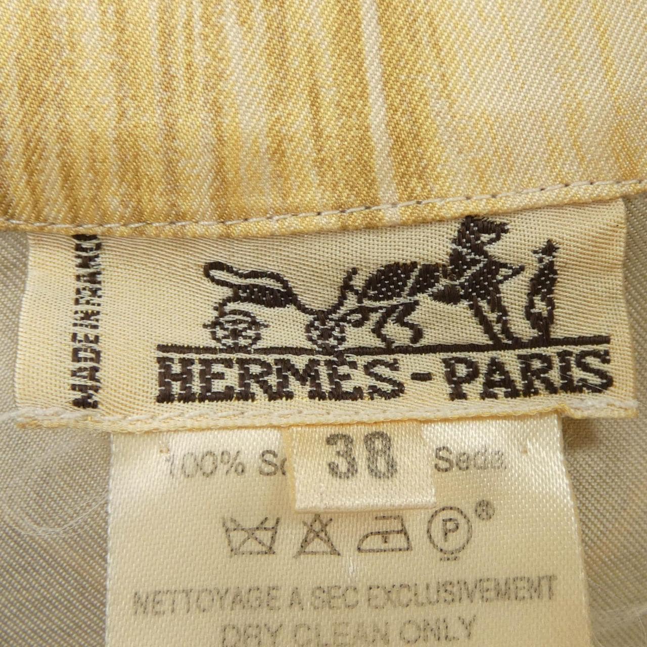 エルメス HERMES PASSIFLORES ツイルレーヌ. シャツ