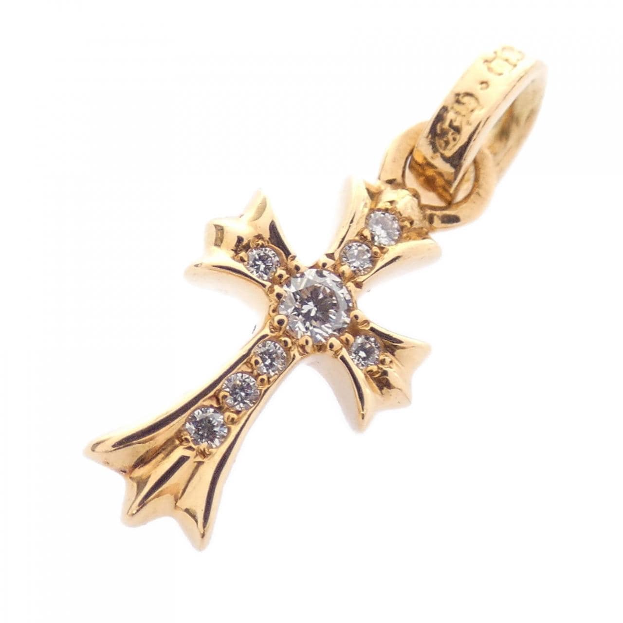 クロムハーツ CHROME HEARTS CH CROSS BABY FAT PAVE DMND 202033722GLDXXX036 ペンダント