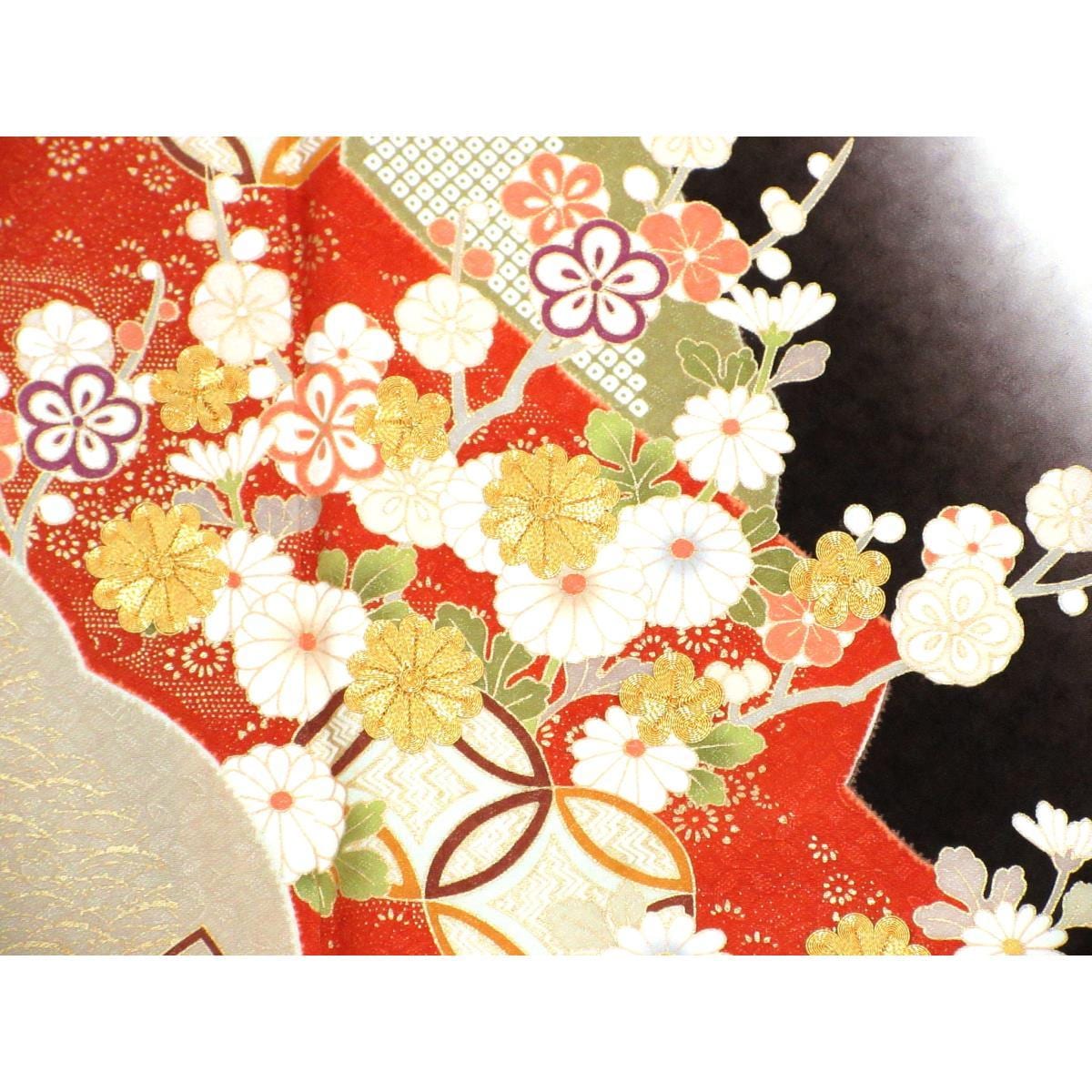 訪問着　友禅金彩加工