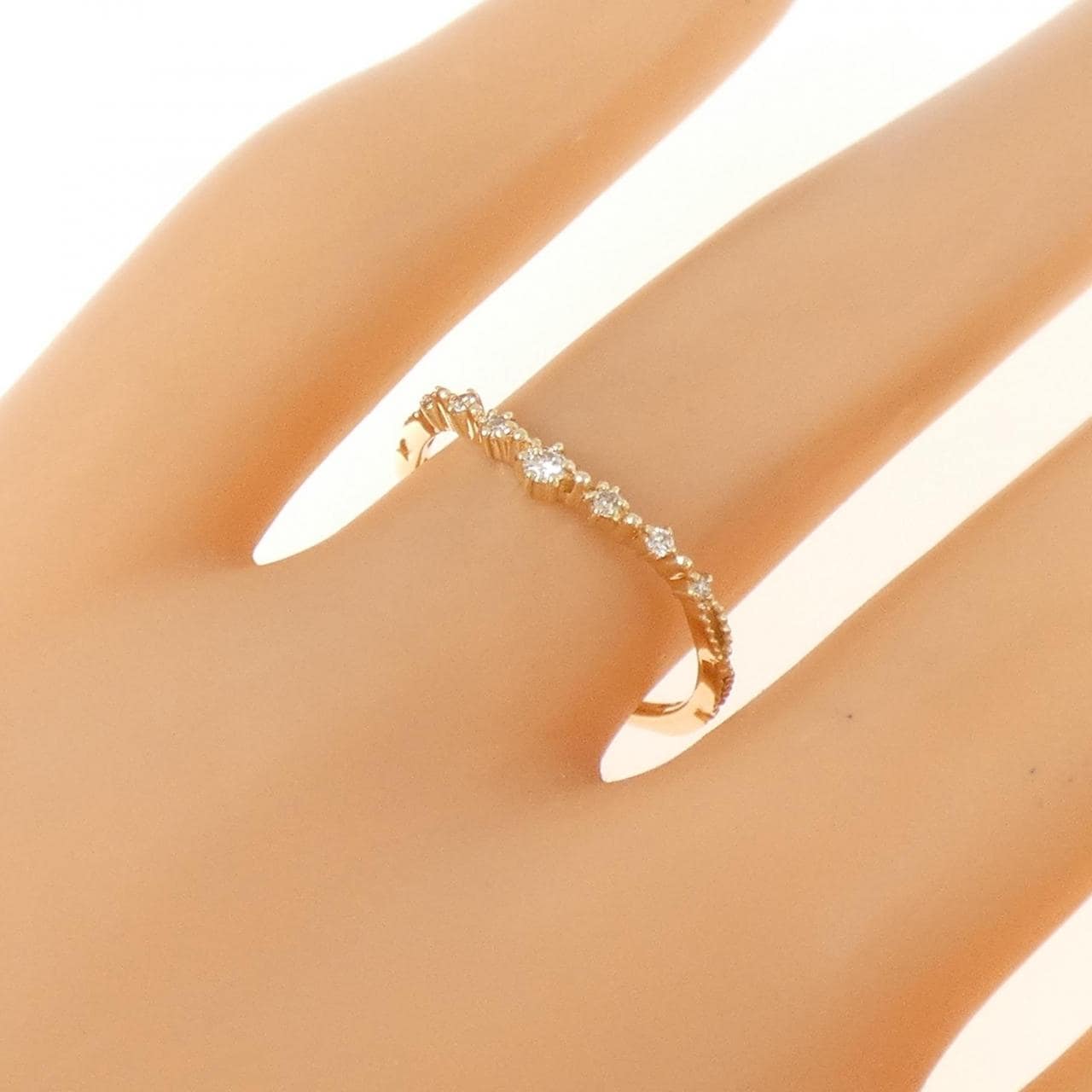 アガット ダイヤモンド リング 0.06CT