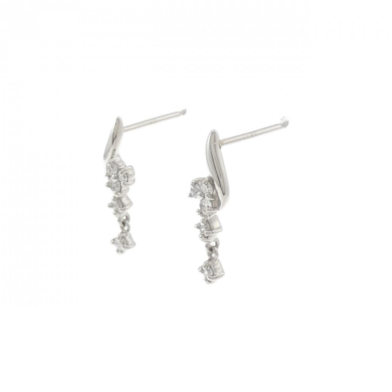 PT900 ダイヤモンド ピアス