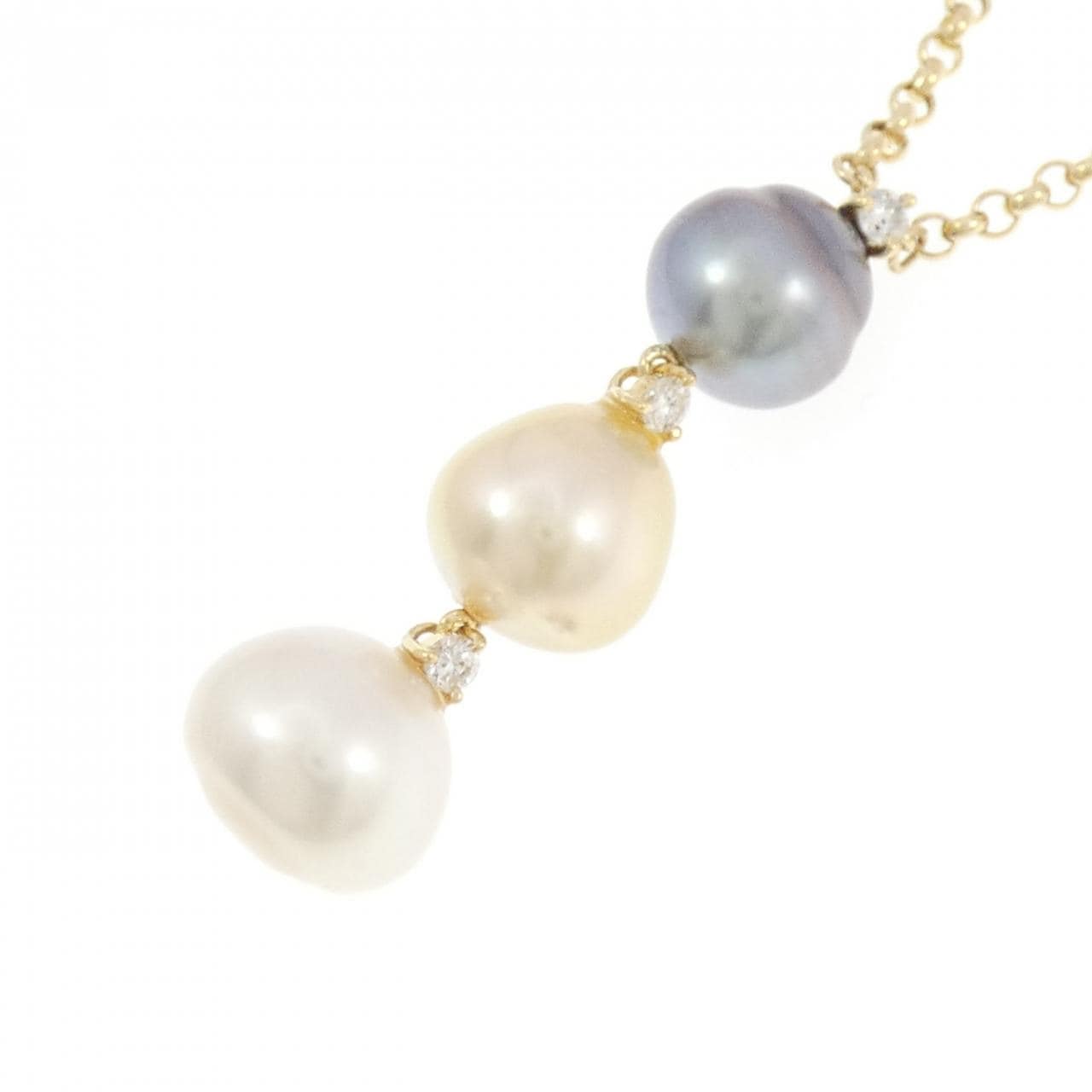 K18YG パール ネックレス