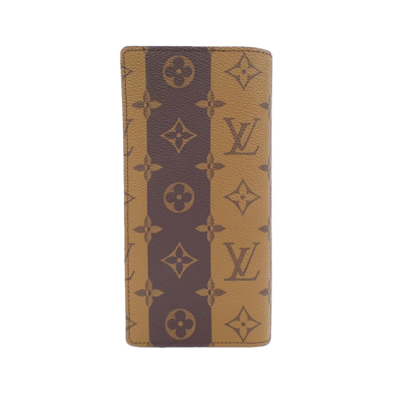 LOUIS VUITTON Monogram條紋 (LV Squared) Portefeuille Brother M81008 皮夾