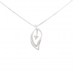 K18WG ダイヤモンド ネックレス 0.15CT