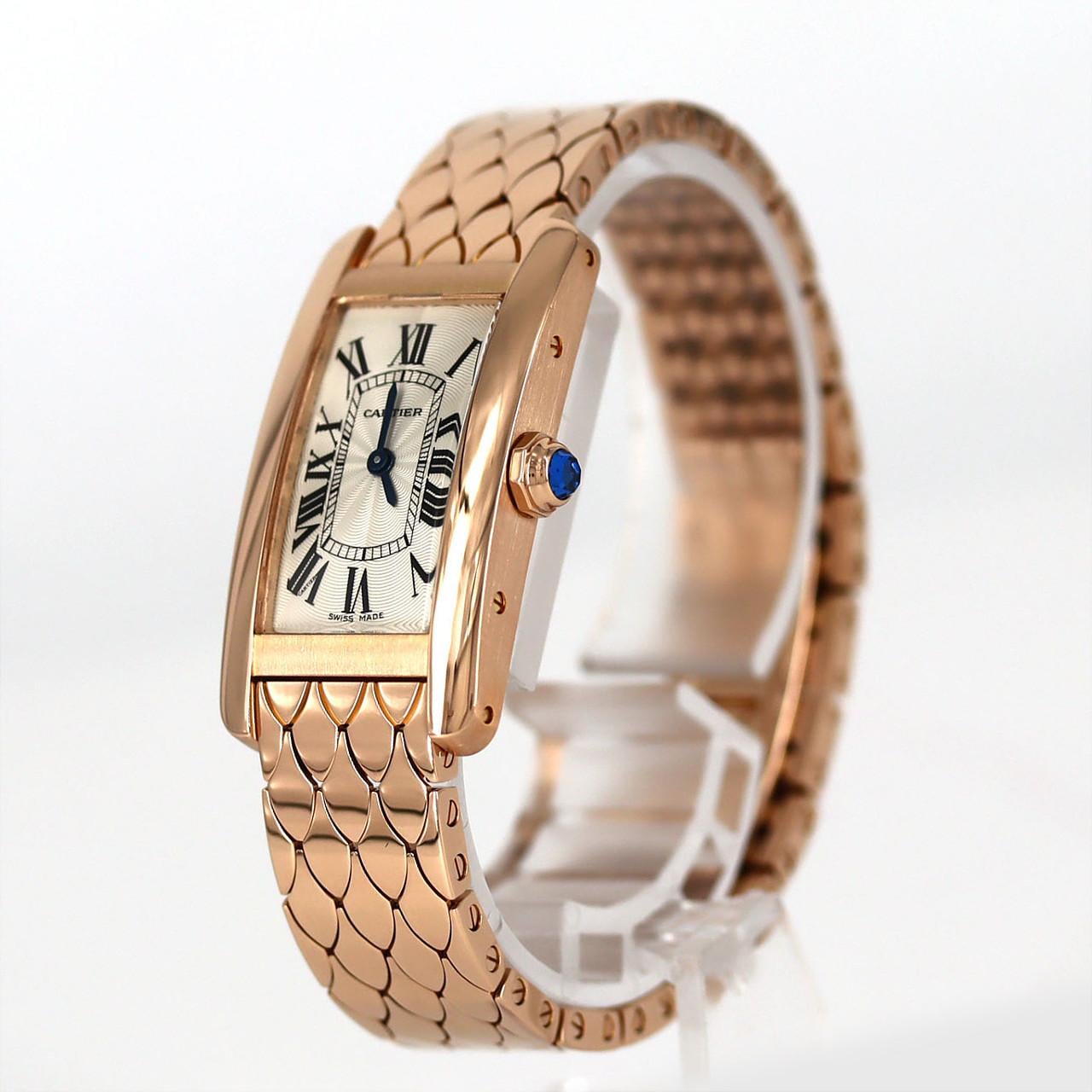 カルティエ タンクアメリカンSM PG W2620031 PG･RG クォーツ