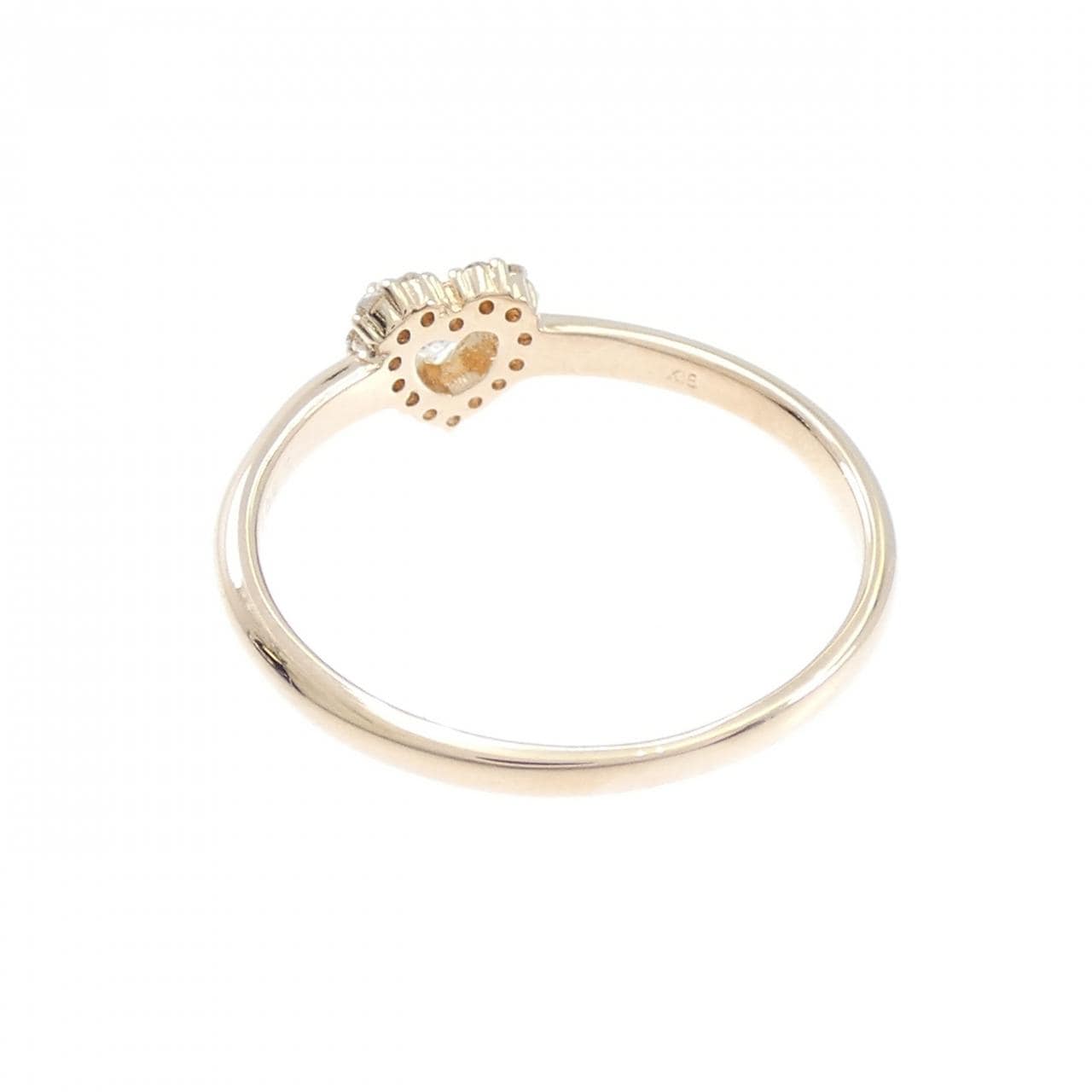 クミキョク ハート ダイヤモンド リング 0.13CT