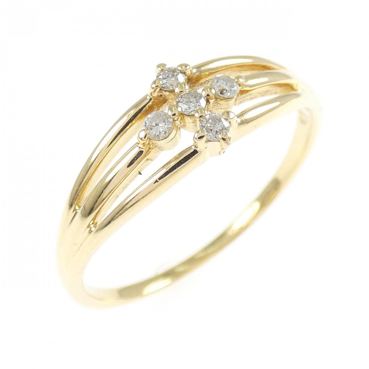 K18YG ダイヤモンド リング 0.1CT