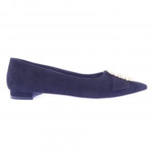 マノロブラニク MANOLO BLAHNIK GIBFLA パール フラットシューズ
