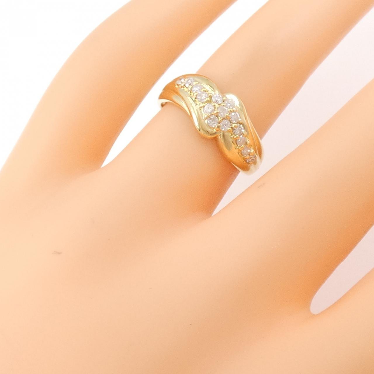 K18YG ダイヤモンド リング 0.30CT