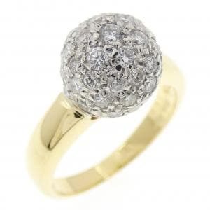 750YG/750WG パヴェ ダイヤモンド リング 0.92CT