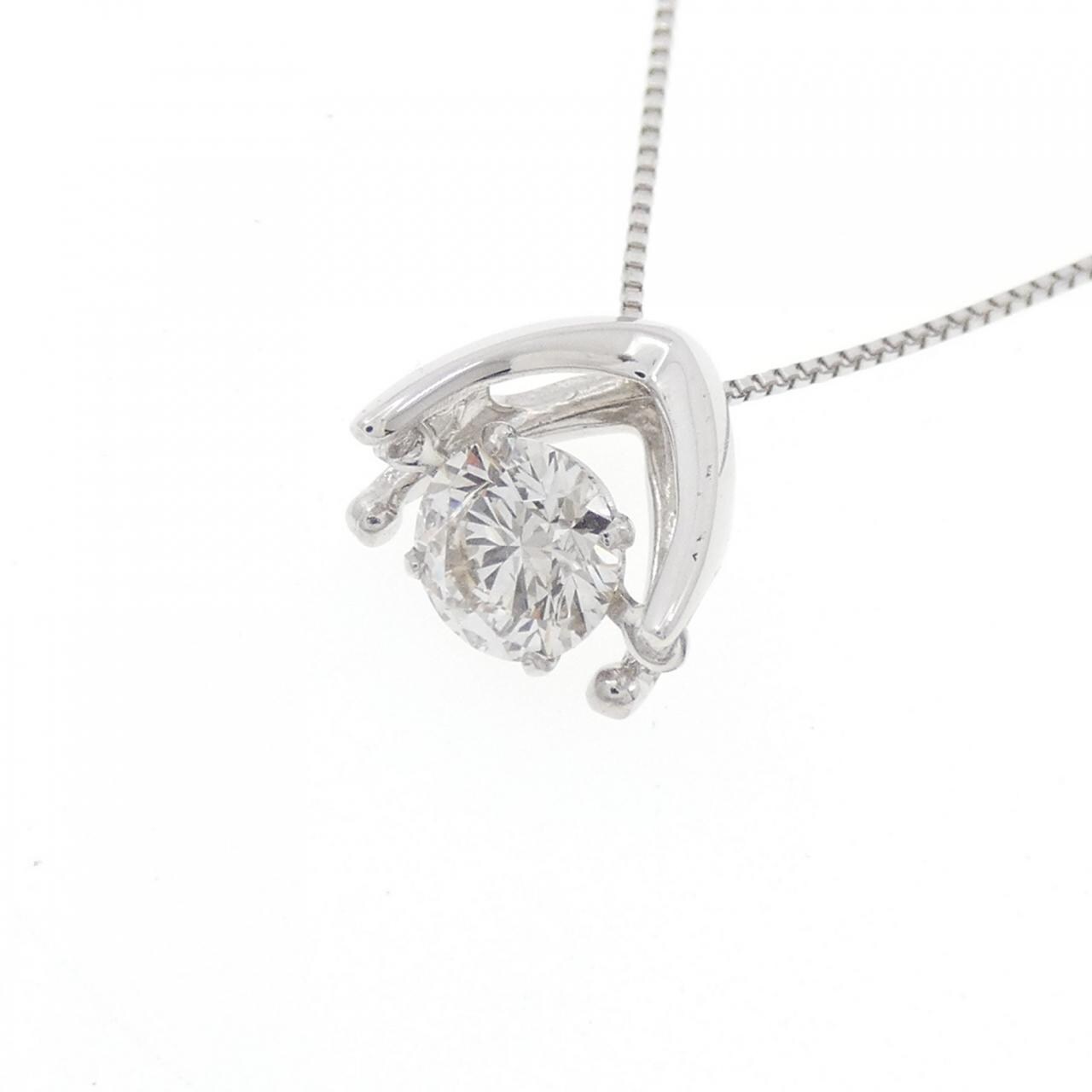 K18WG ダイヤモンド ネックレス 0.50CT