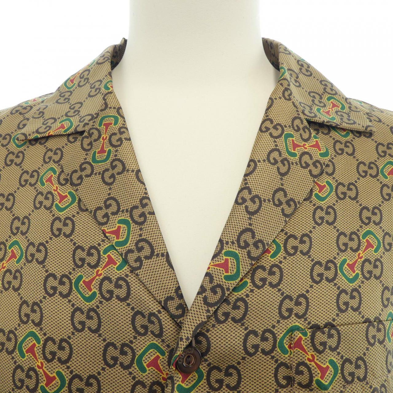 グッチ GUCCI GGホースビット プリント シルクツイル シャツ 794907 ZAQ9F S/Sシャツ