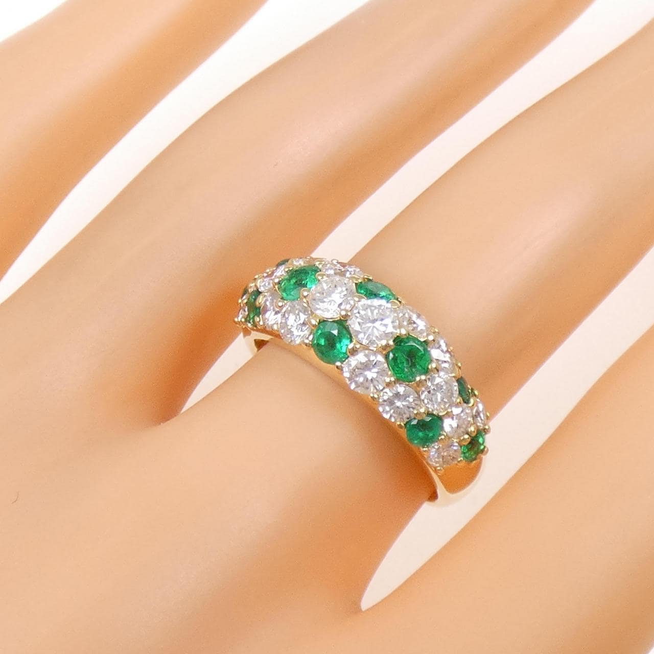 K18YG エメラルド リング 1.64CT