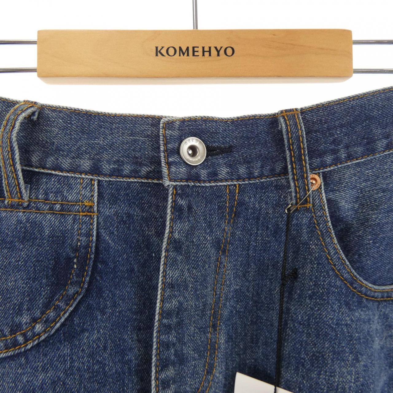 サカイ SACAI DECONSTRUCTED DENIM 26-08467 スカート