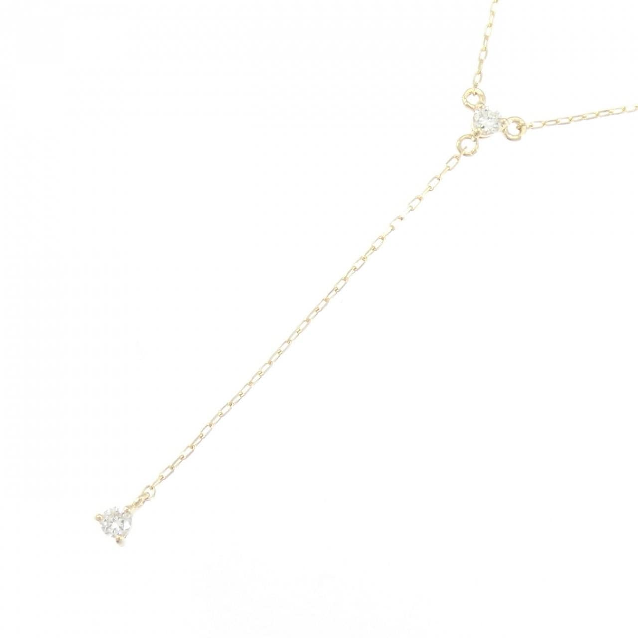 K10YG ダイヤモンド ネックレス 0.03CT