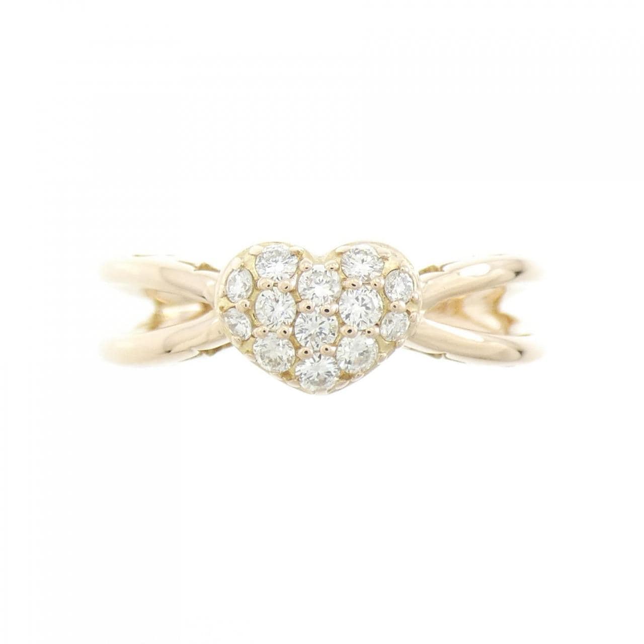 ポンテヴェキオ ハート ダイヤモンド リング 0.20CT