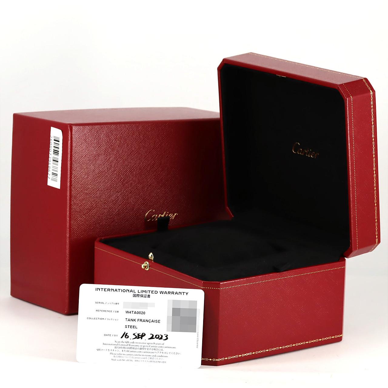 カルティエ タンクフランセーズSM/D W4TA0020 SS クォーツ