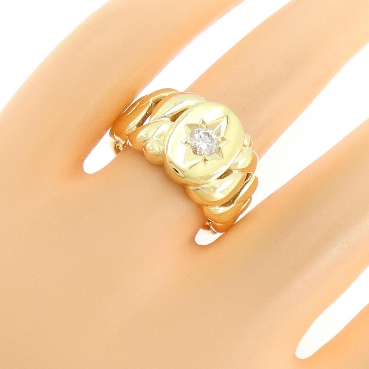 K18YG ダイヤモンド リング 0.200CT