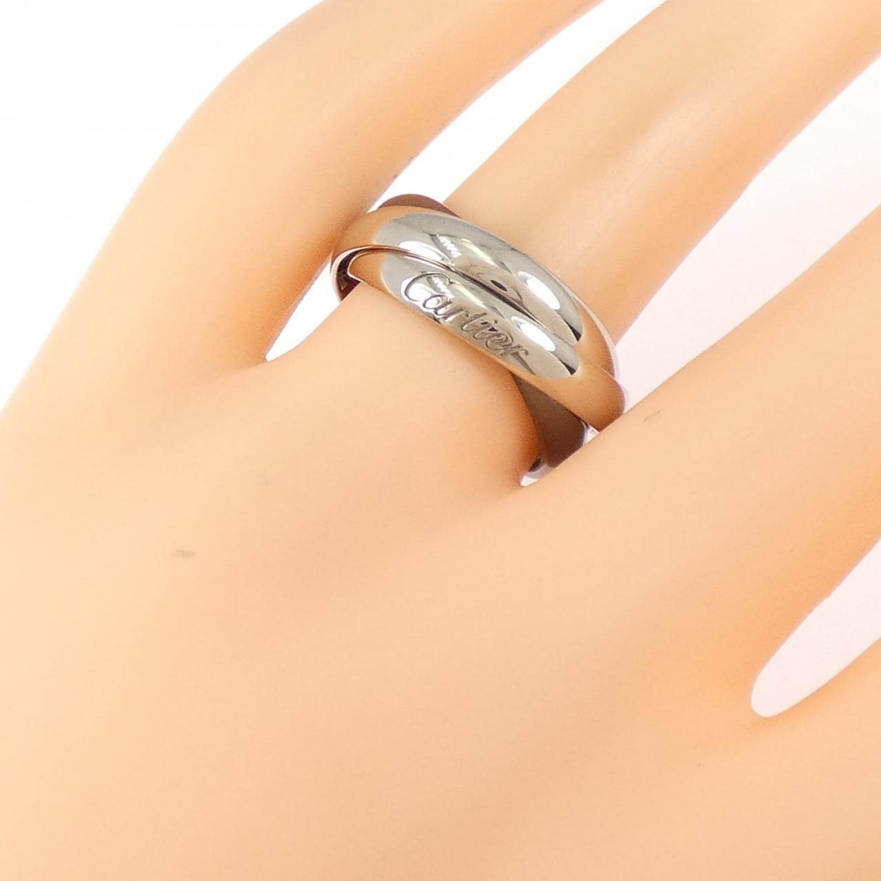 カルティエ トリニティ ブラック&ホワイト リング