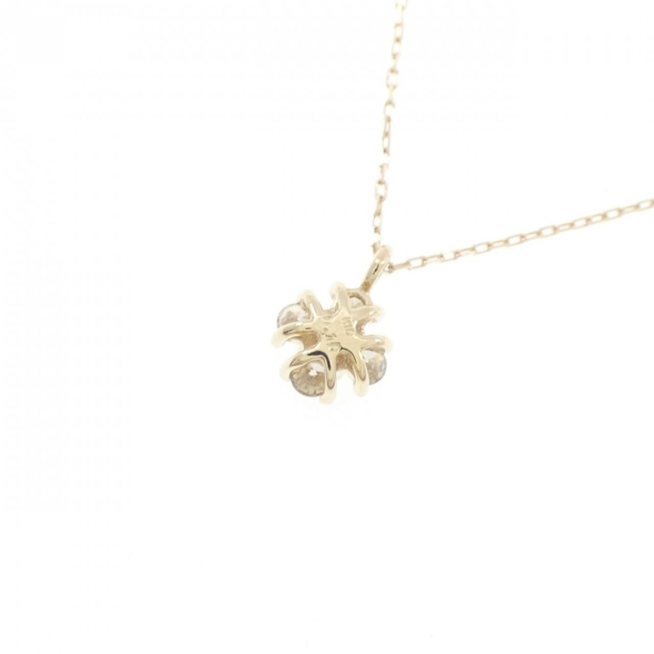 【新品】K10YG ダイヤモンド ネックレス 0.10CT