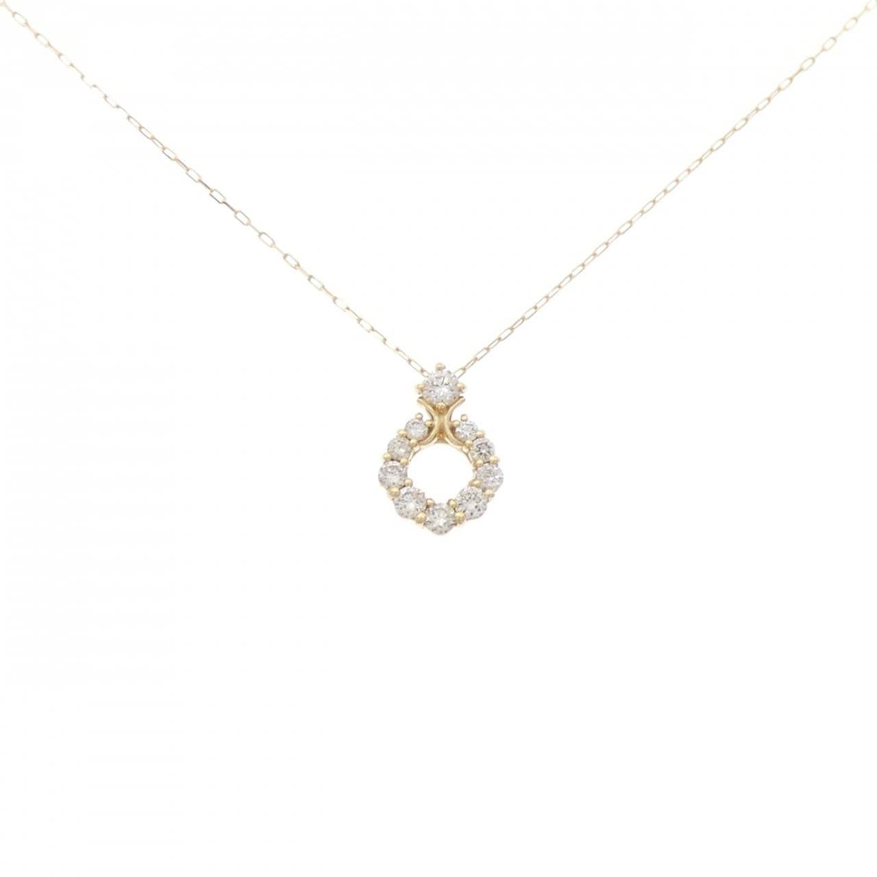 【新品】K18YG ダイヤモンド ネックレス 0.20CT