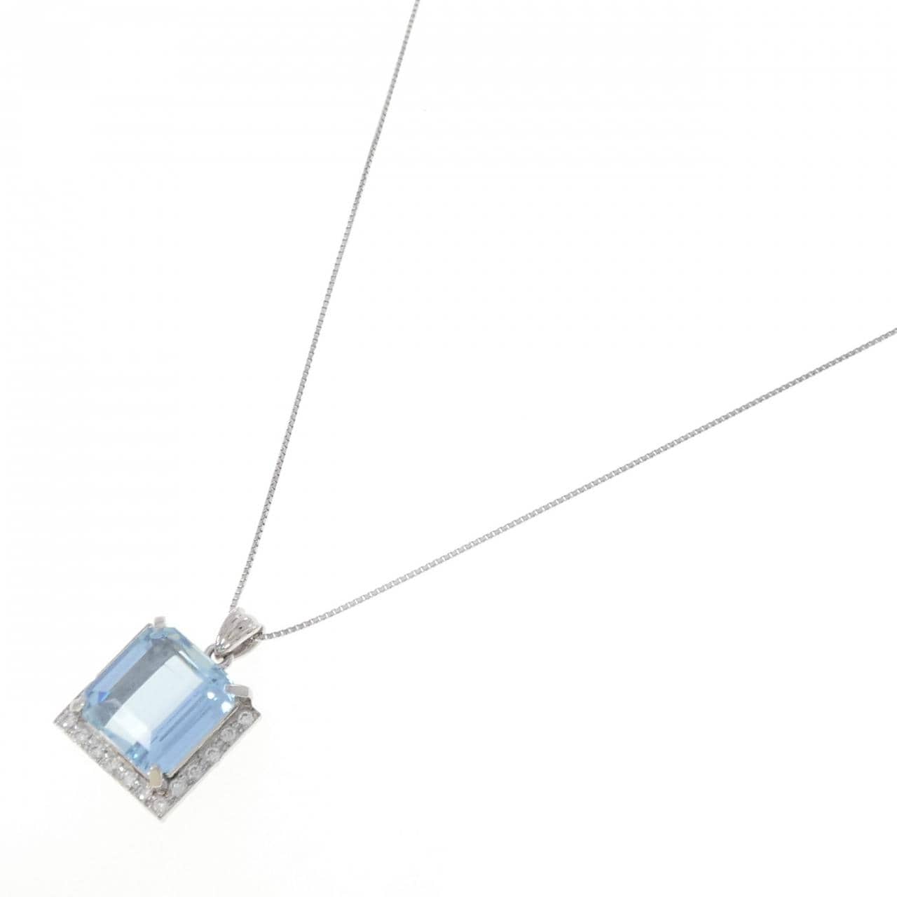 PT900/PT850 アクアマリン ネックレス 11.10CT