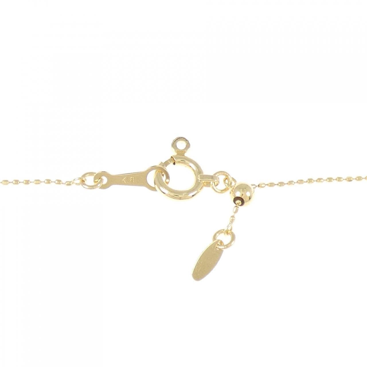 K18YG ソリティア ダイヤモンド ネックレス 0.08CT