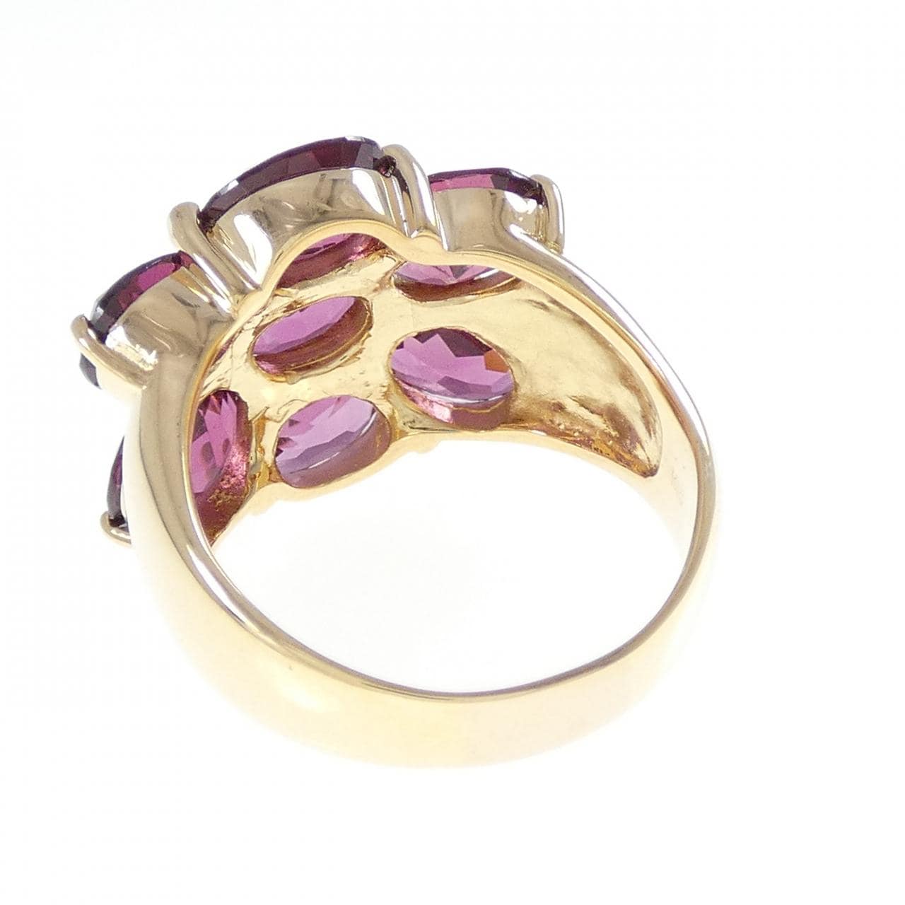 K18YG ガーネット リング