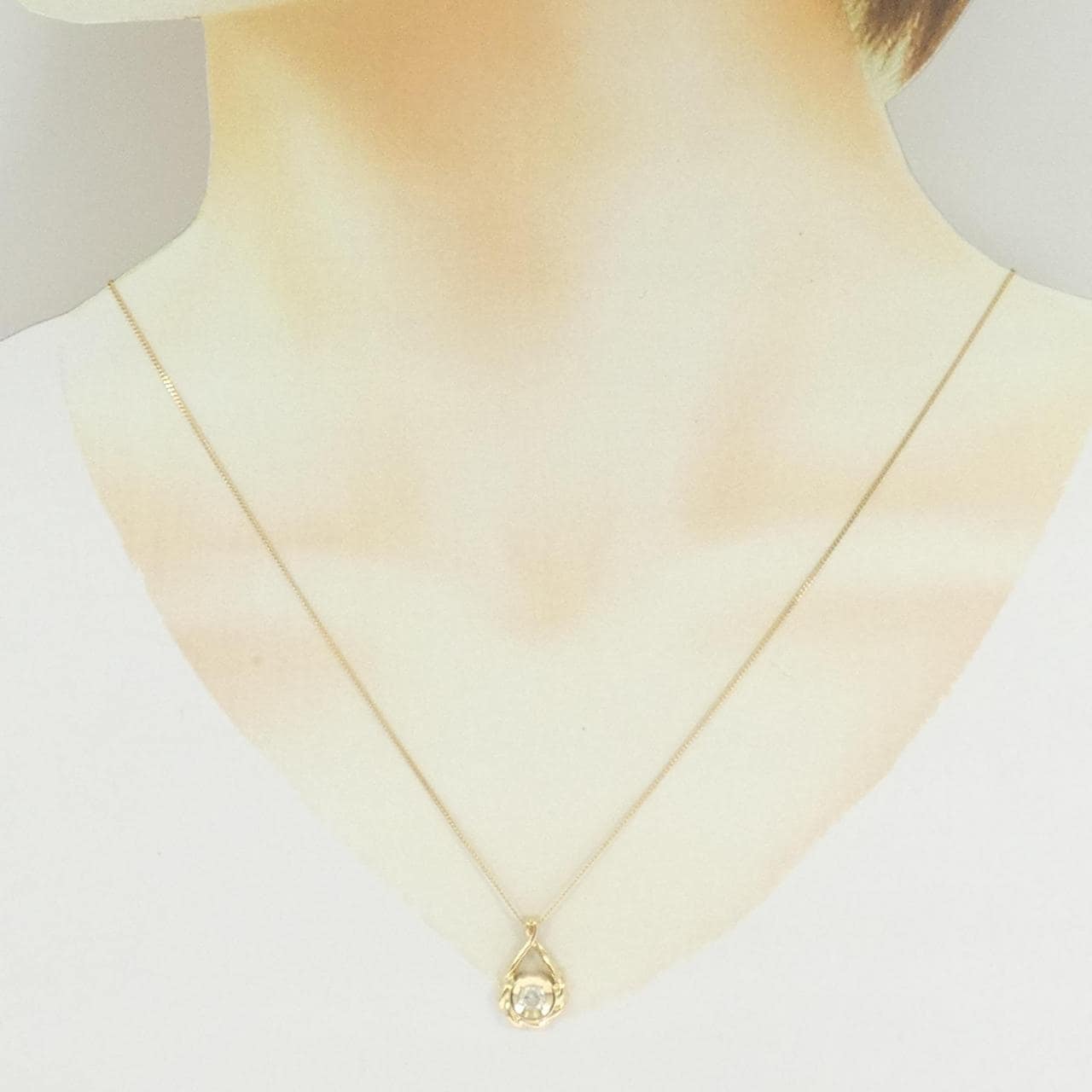 K18YG ダイヤモンド ネックレス 0.232CT
