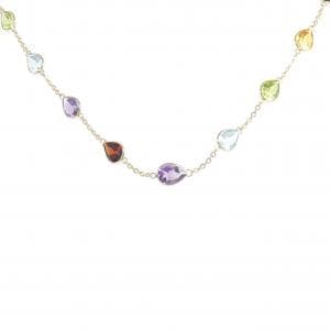 750YG カラーストーン ネックレス