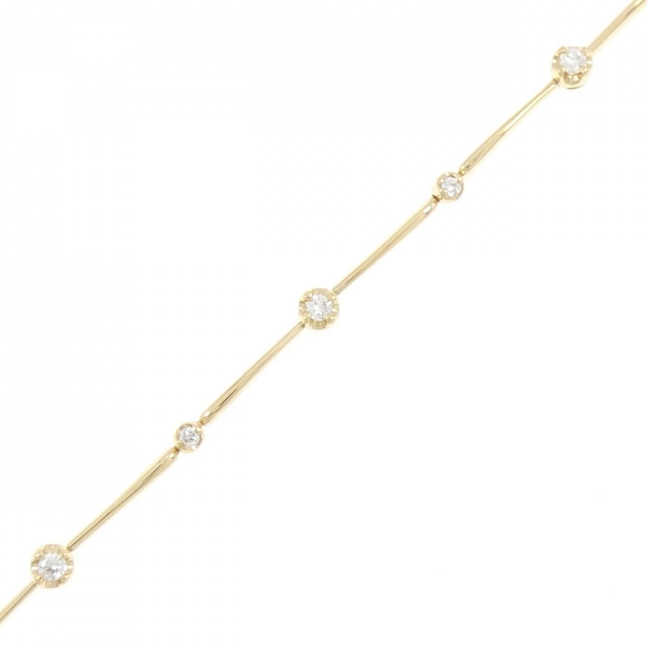 K18YG ダイヤモンド ブレスレット 0.30CT