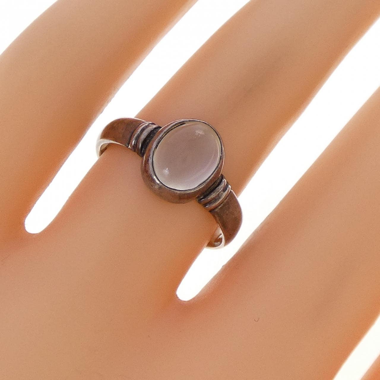 シルバー ムーンストーン リング