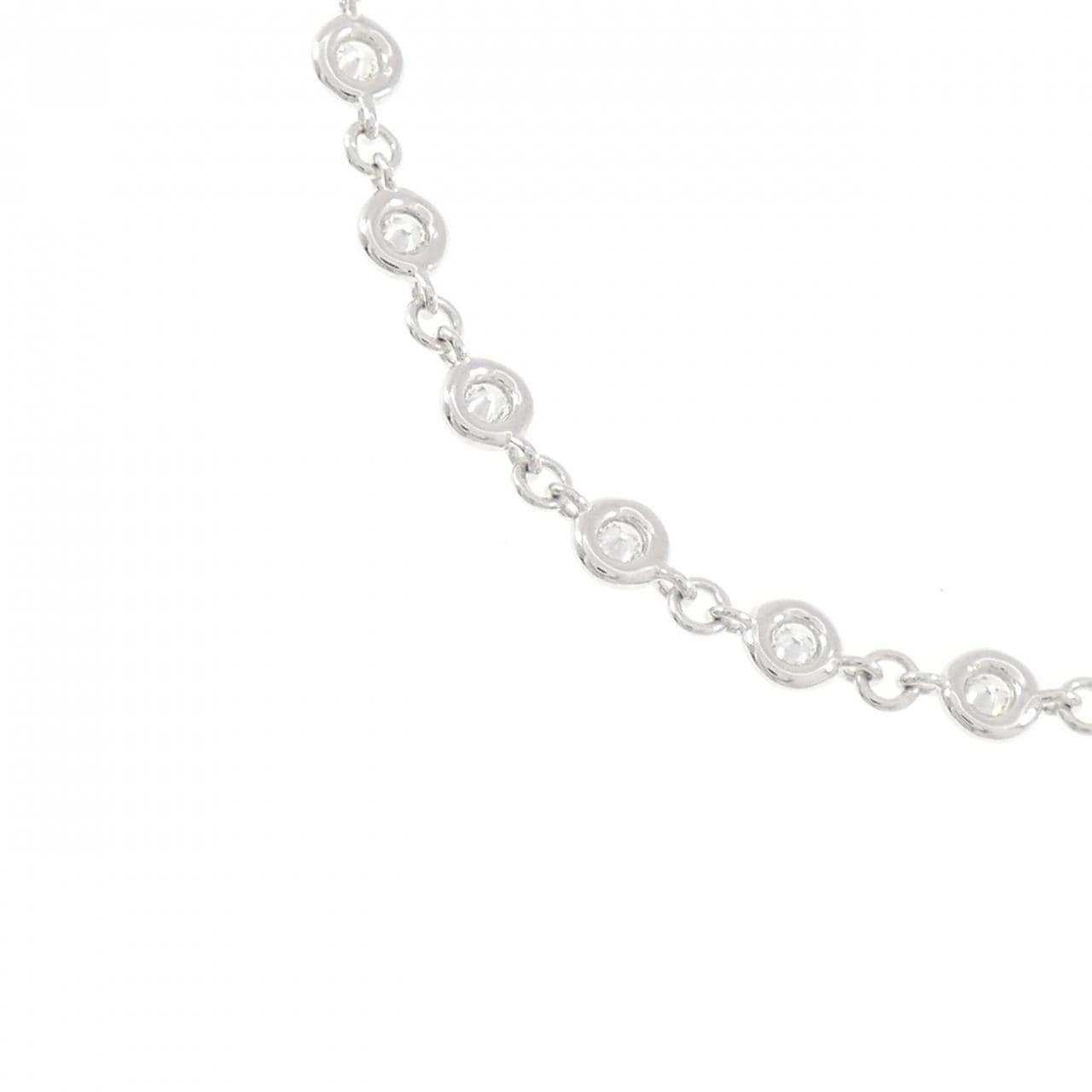 K18WG ダイヤモンド ネックレス 1.89CT