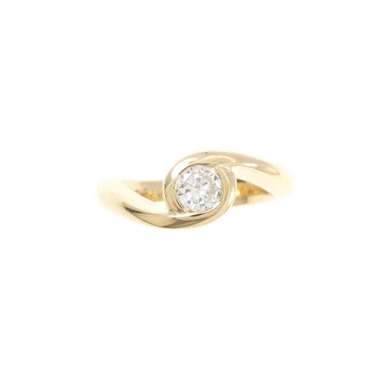 K18YG ダイヤモンド リング 0.28CT