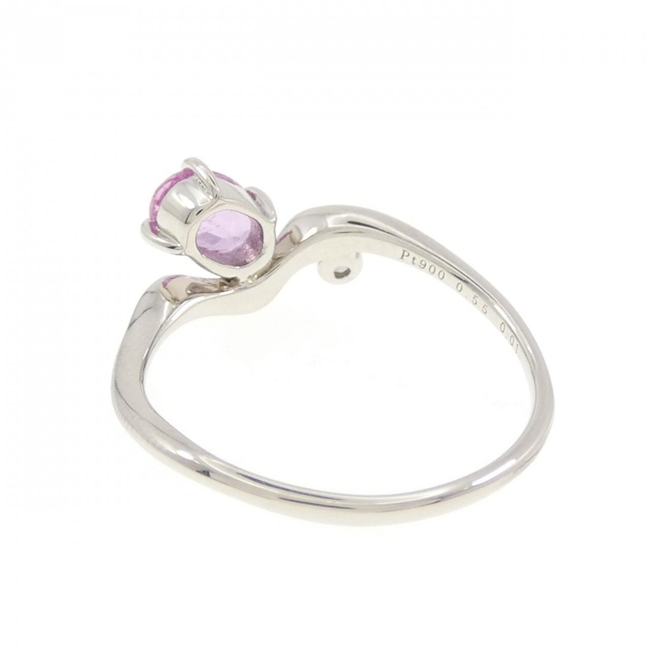PT900 サファイヤ リング 0.55CT