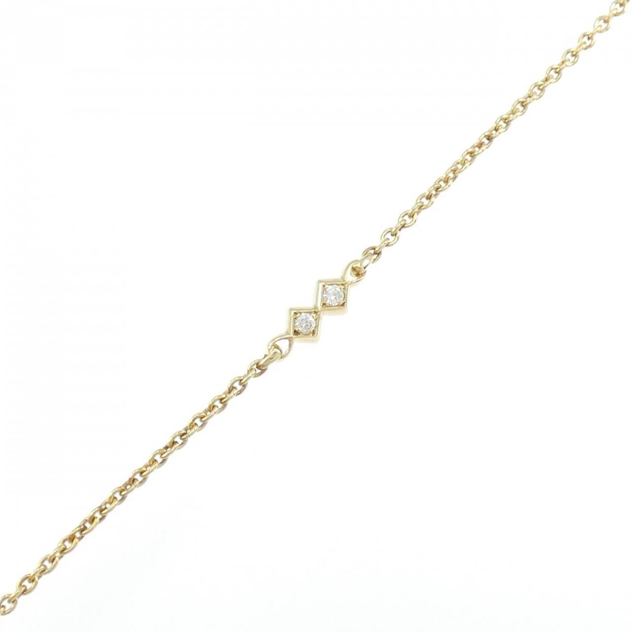 750YG ダイヤモンド ブレスレット 0.04CT