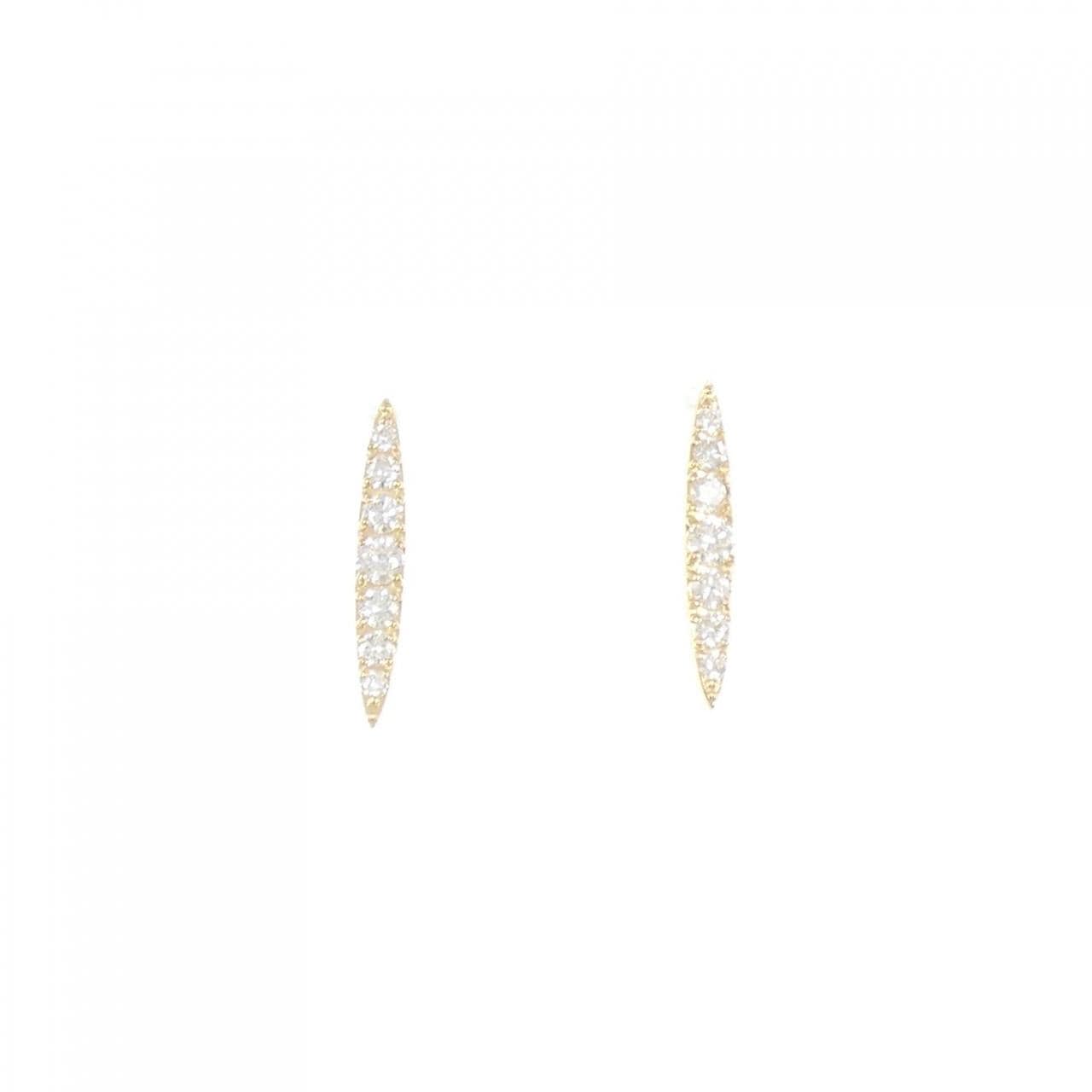 [再加工款] K18YG鑽石耳環0.30CT